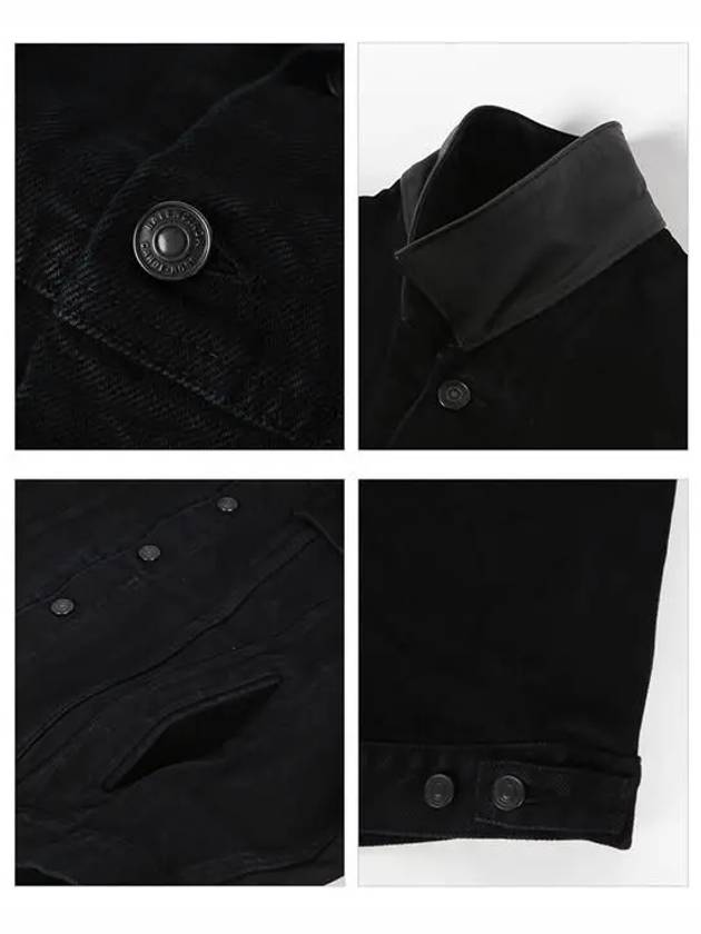 Luxury Balenciaga  Oversized Denim Jacket Black