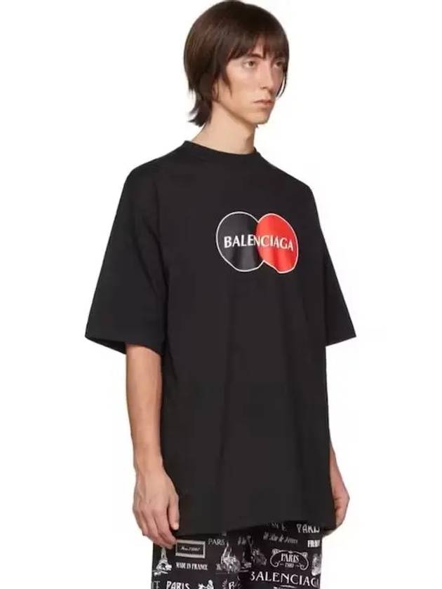 Luxury Balenciaga  Uniform Logo Short Sleeve T-Shirt Black