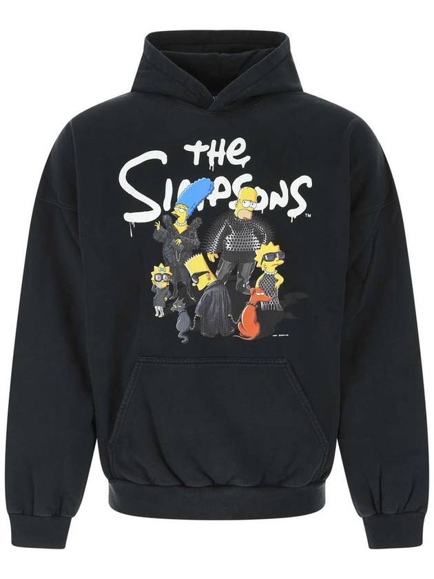 Luxury Balenciaga  Men's Simpson Overfit Hoodie Black