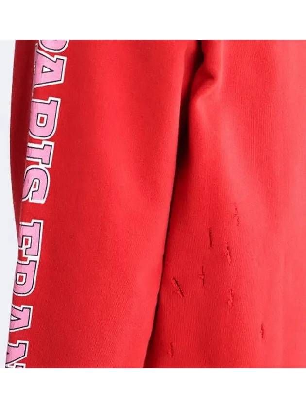 Luxury Balenciaga  BB Logo Hoodie Red
