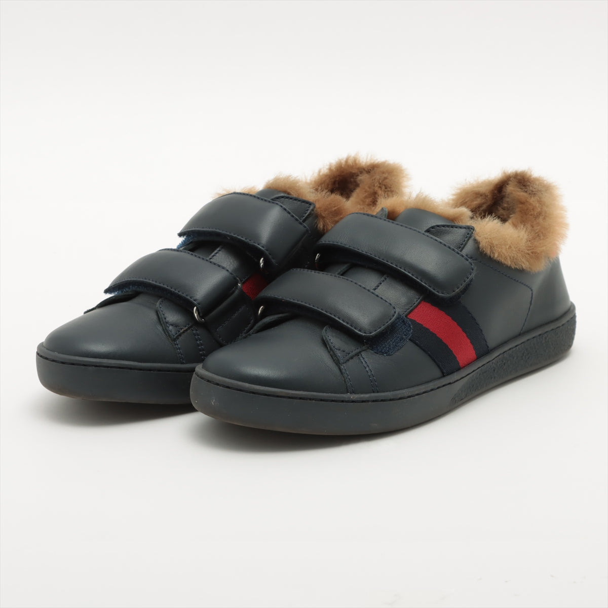 Gucci Ace Leather Trainers  Size  Black Ladies