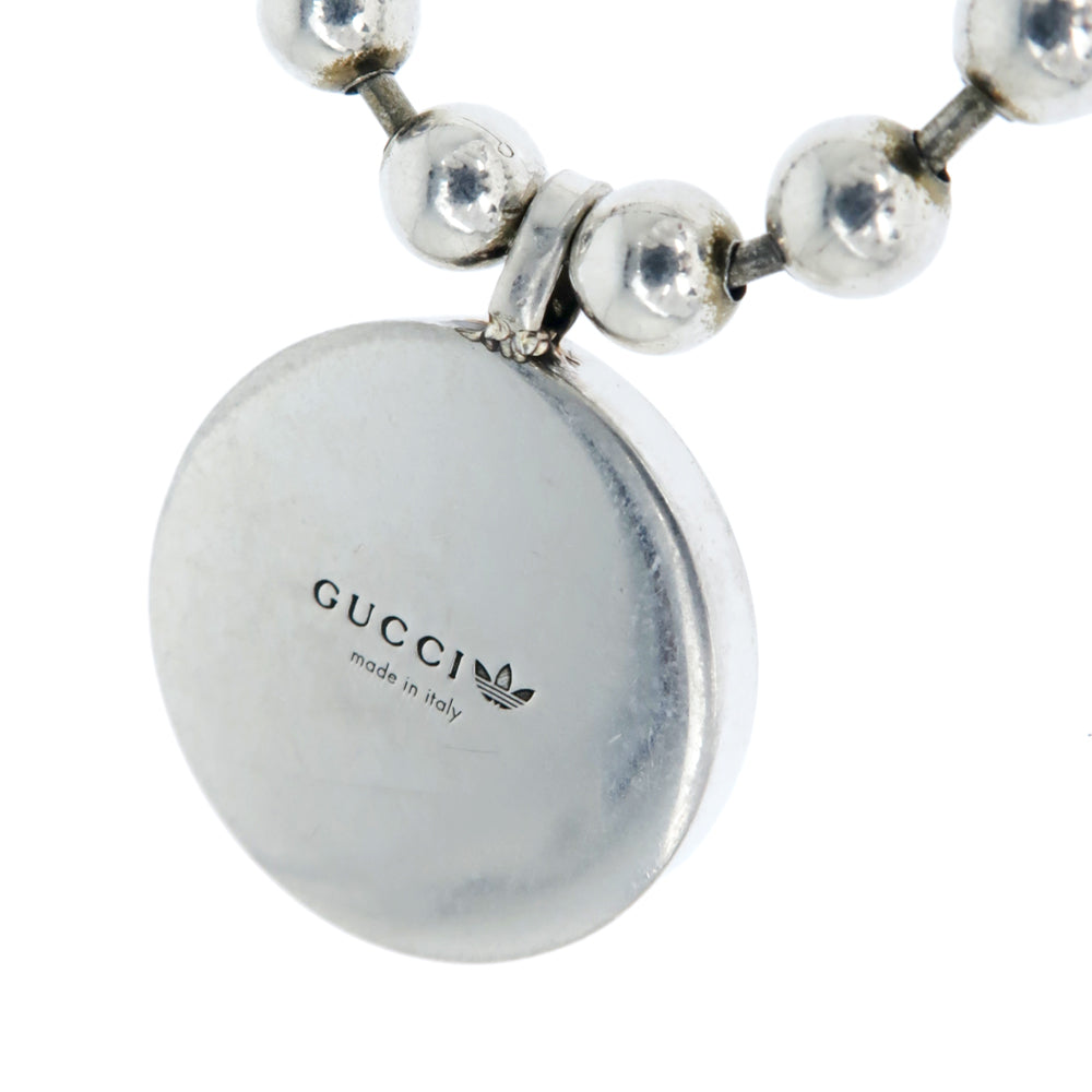 Gucci Adidas Collaborative necklace Ballchain Trophy Silver Black AG925 Pendant   Accessories