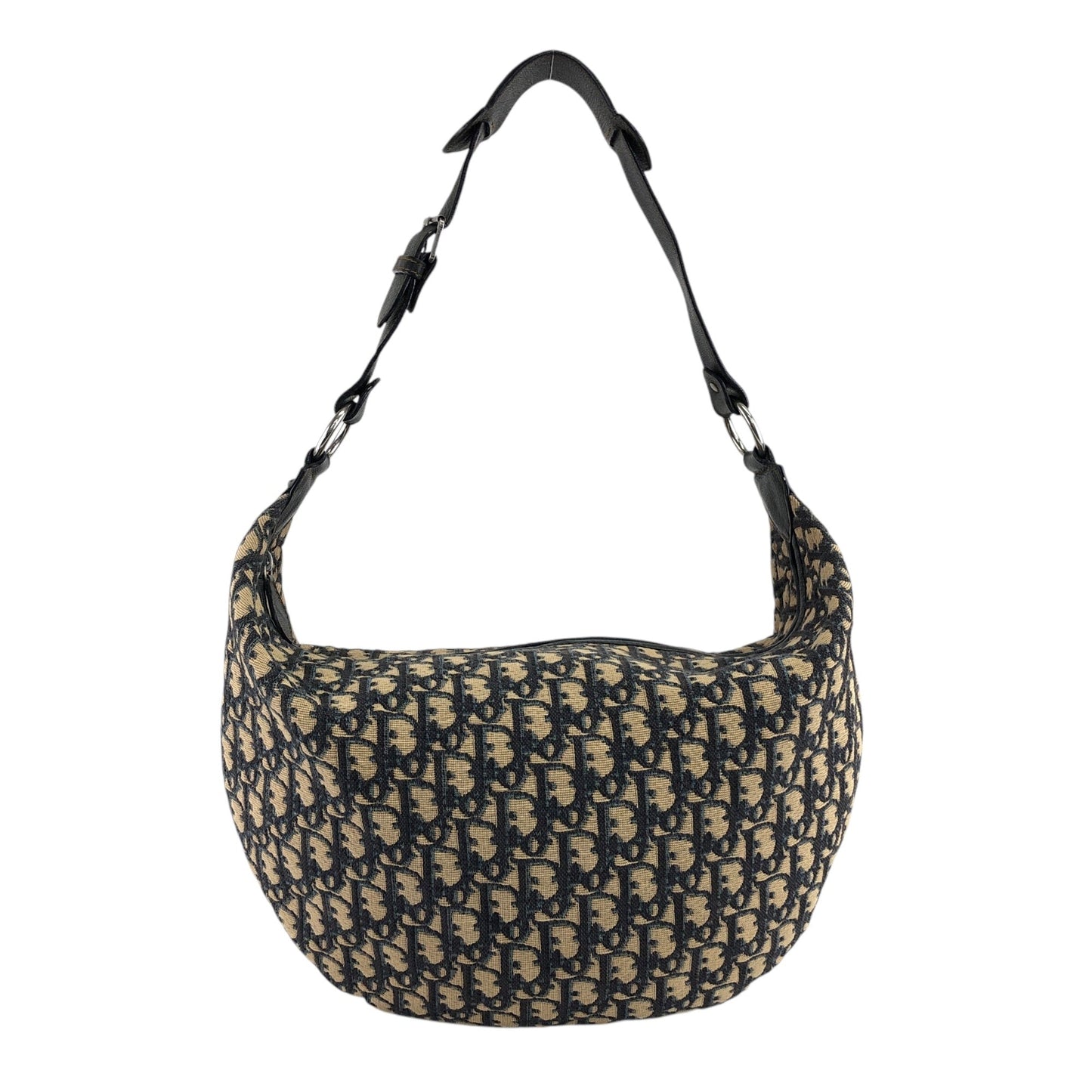 Christian Dior Trotter Shoulder bag Hobobag Navy Vintage emrsvh