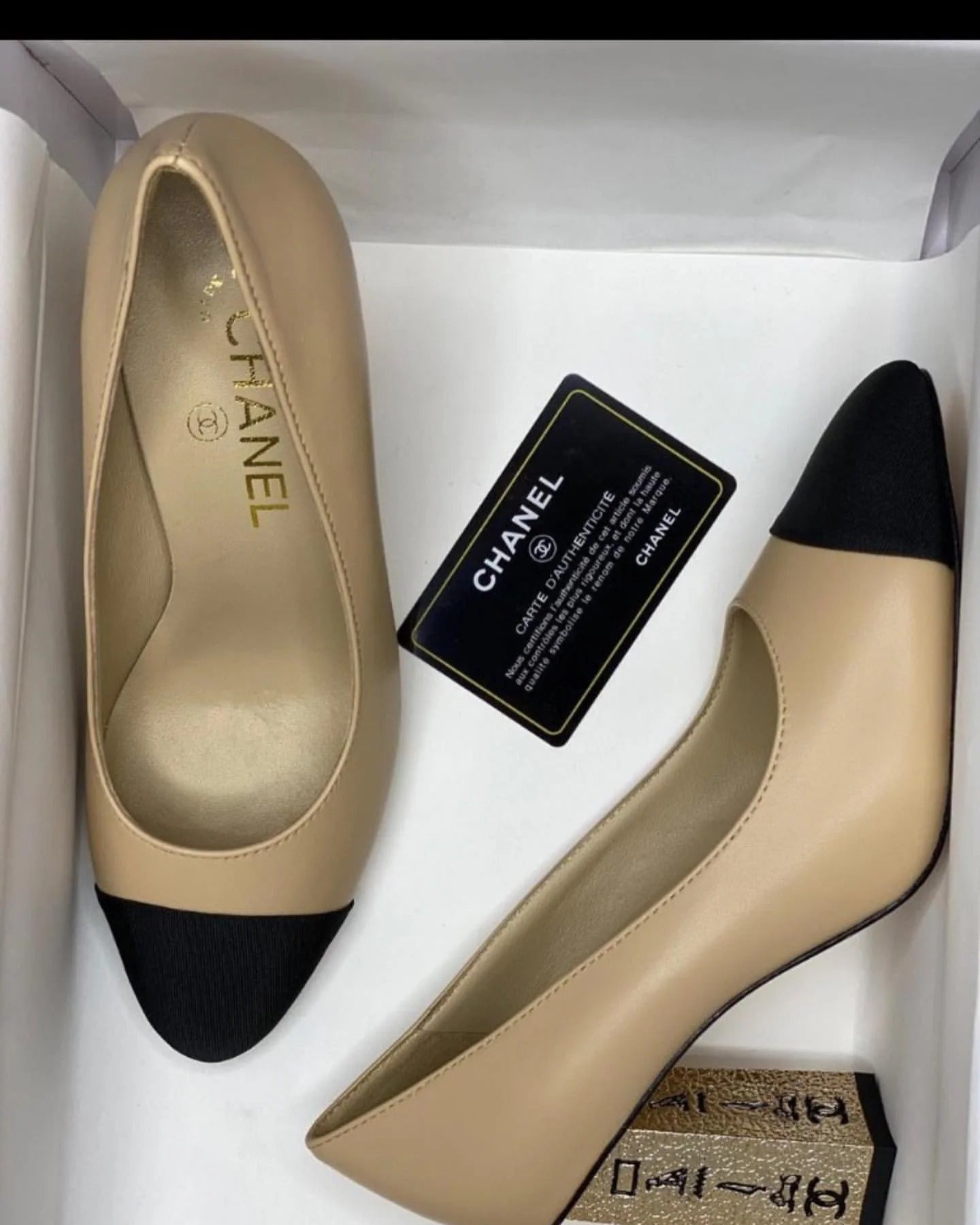 Chanel Cap Toe Heels Shoes