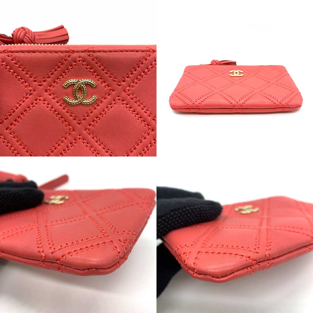 Chanel Lambskin Mini Pouch Pink