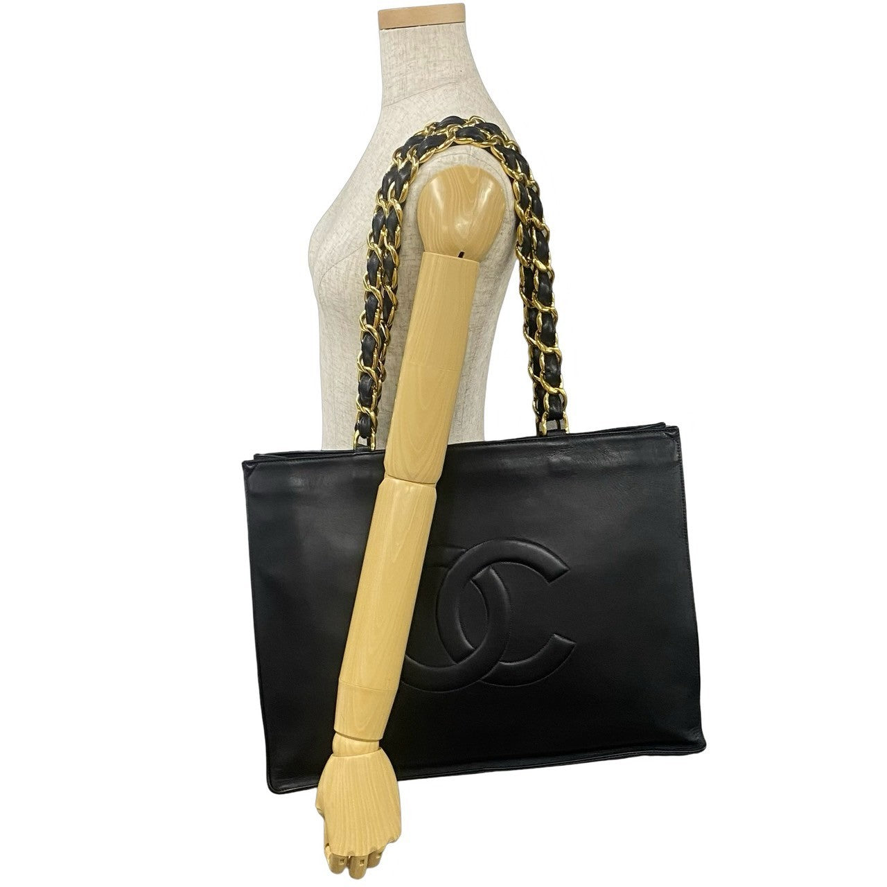 Chanel Deauville Lambskin Tote Bag