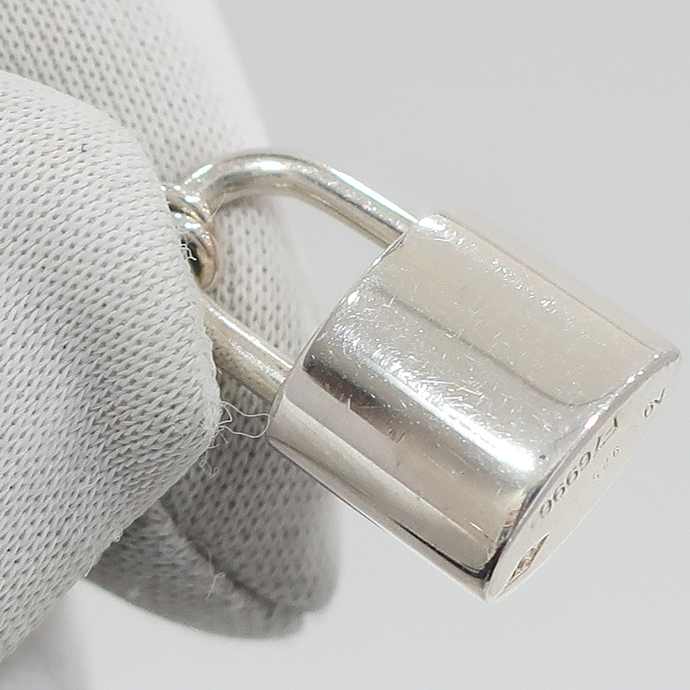 Louis Vuitton Necklace Panthenic Lock Q93559 approximately 50cm  Accessories Ag925 Silver LV Logo approximately 8.2g Warranty Bag Box