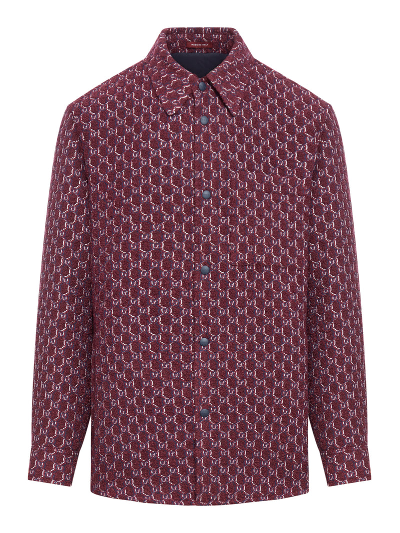 Gucci Men Gg Wool Shirt