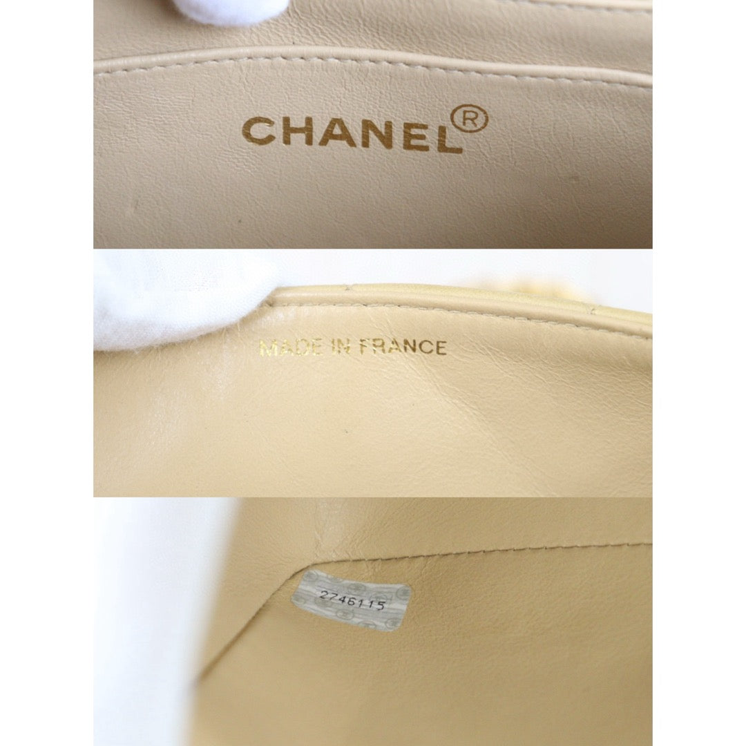 Good ( Rank AB) ｜ CHANEL Matrasse Diana 22 Lamb Skin  Chain Bag Made in 1991-1994Year｜W24082802