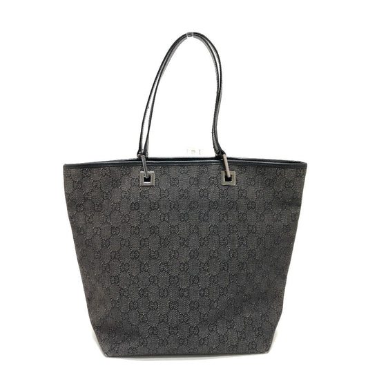 GUCCI Tote Bag 31243 GG canvas black GG canvas Women Used