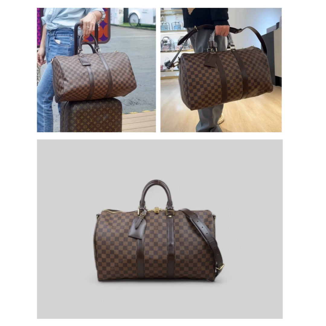 Good ( Rank AB)｜ LV Damier Keypol Bandrière 45 With Shoulderstrap｜S25032627