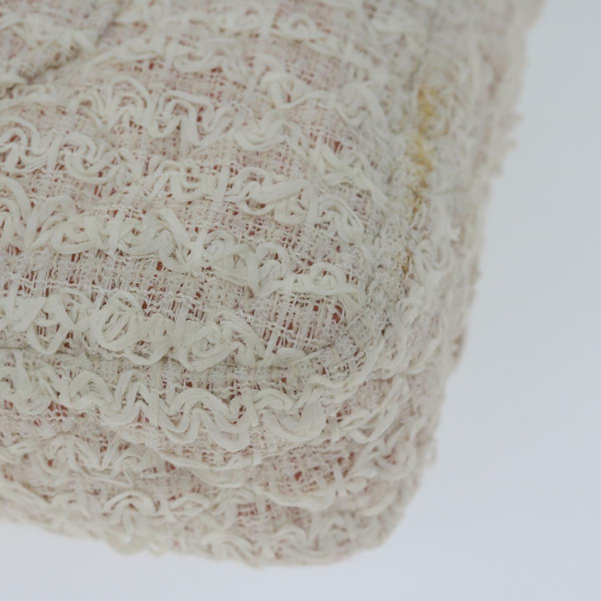 Top Quality Chanel Matelasse Chain Shoulder Bag Tweed Pink CC Auth 60753A