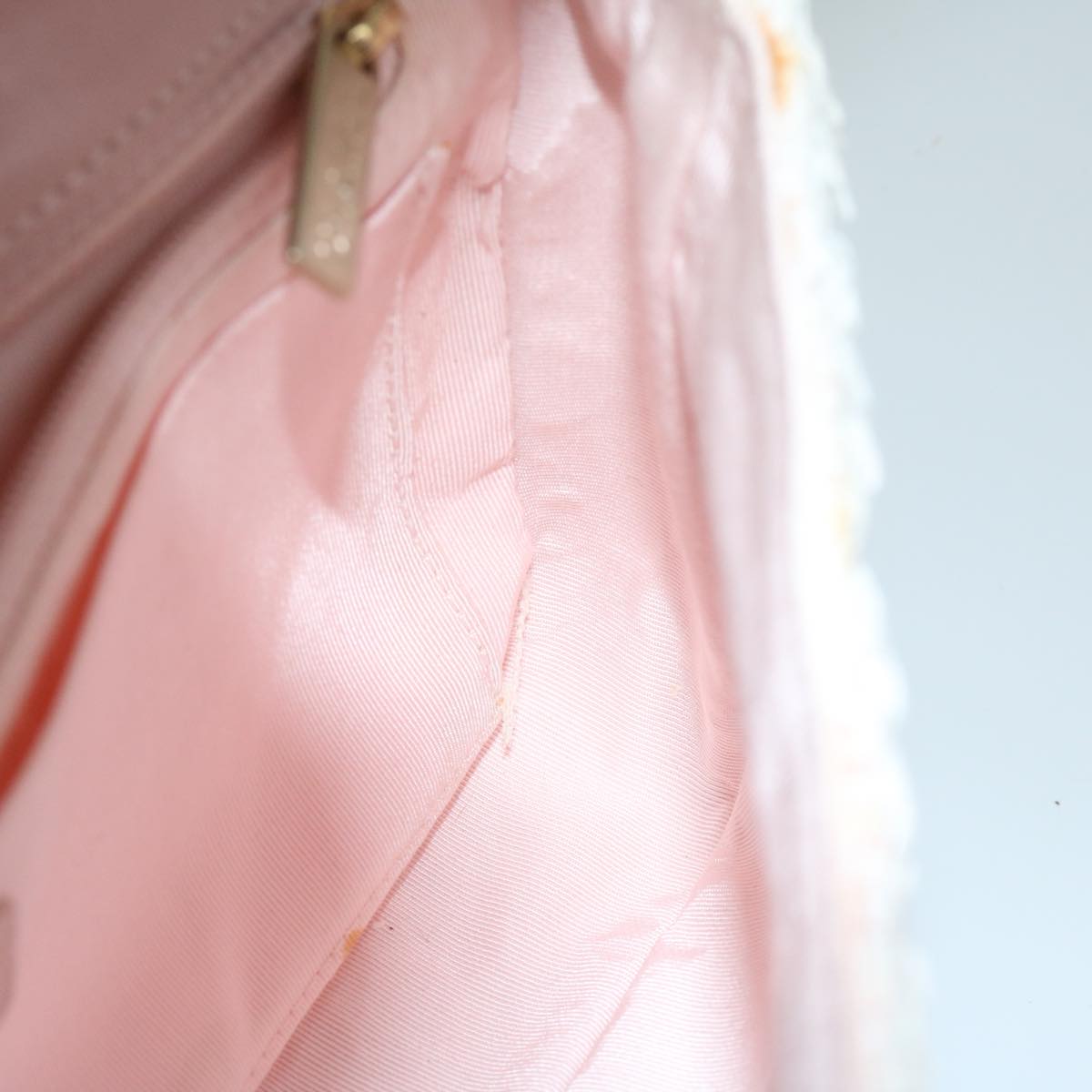Top Quality Chanel Matelasse Chain Shoulder Bag Tweed Pink CC Auth 60753A