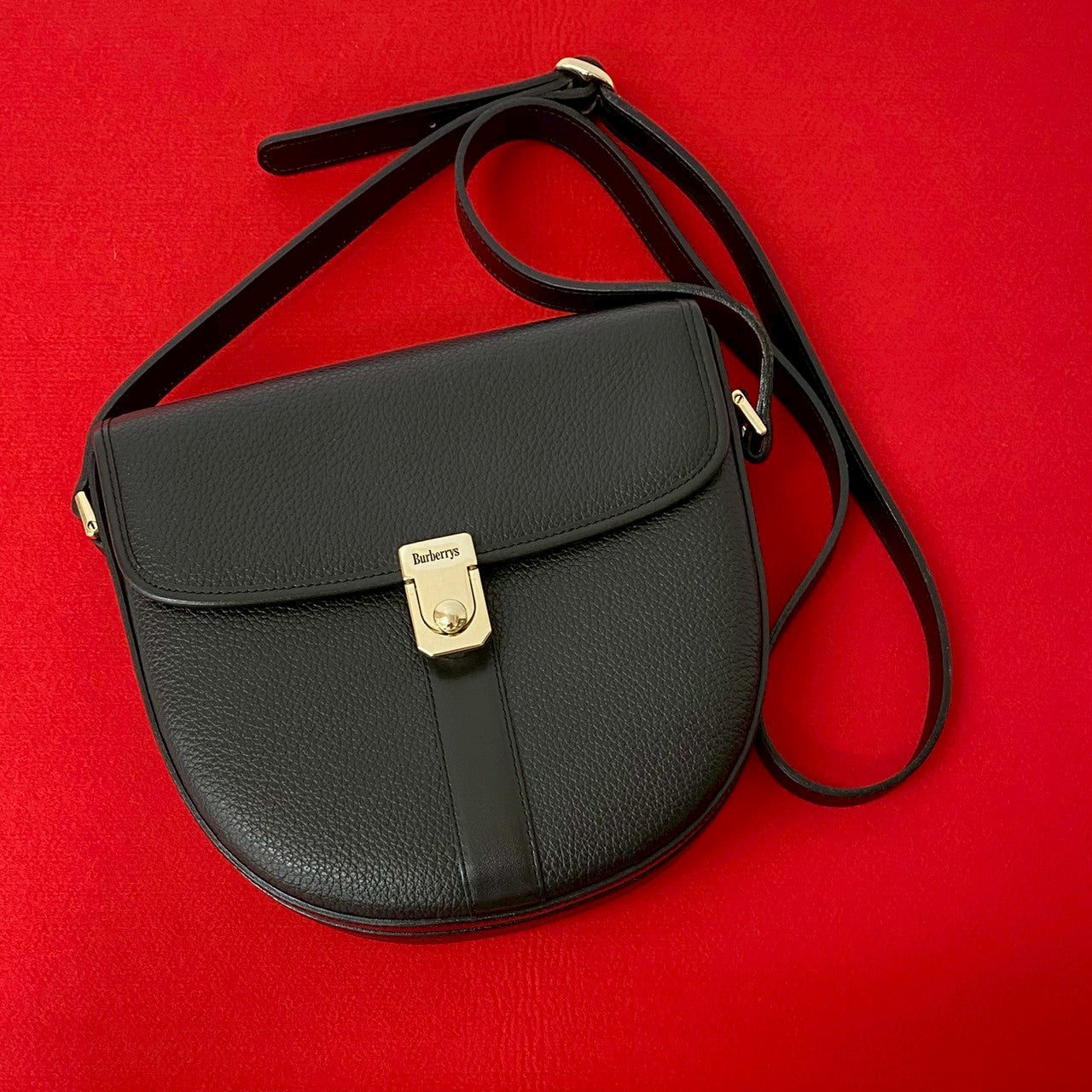 Burberrys Leather Shoulder Bag