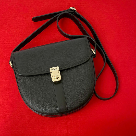 Burberrys Leather Shoulder Bag