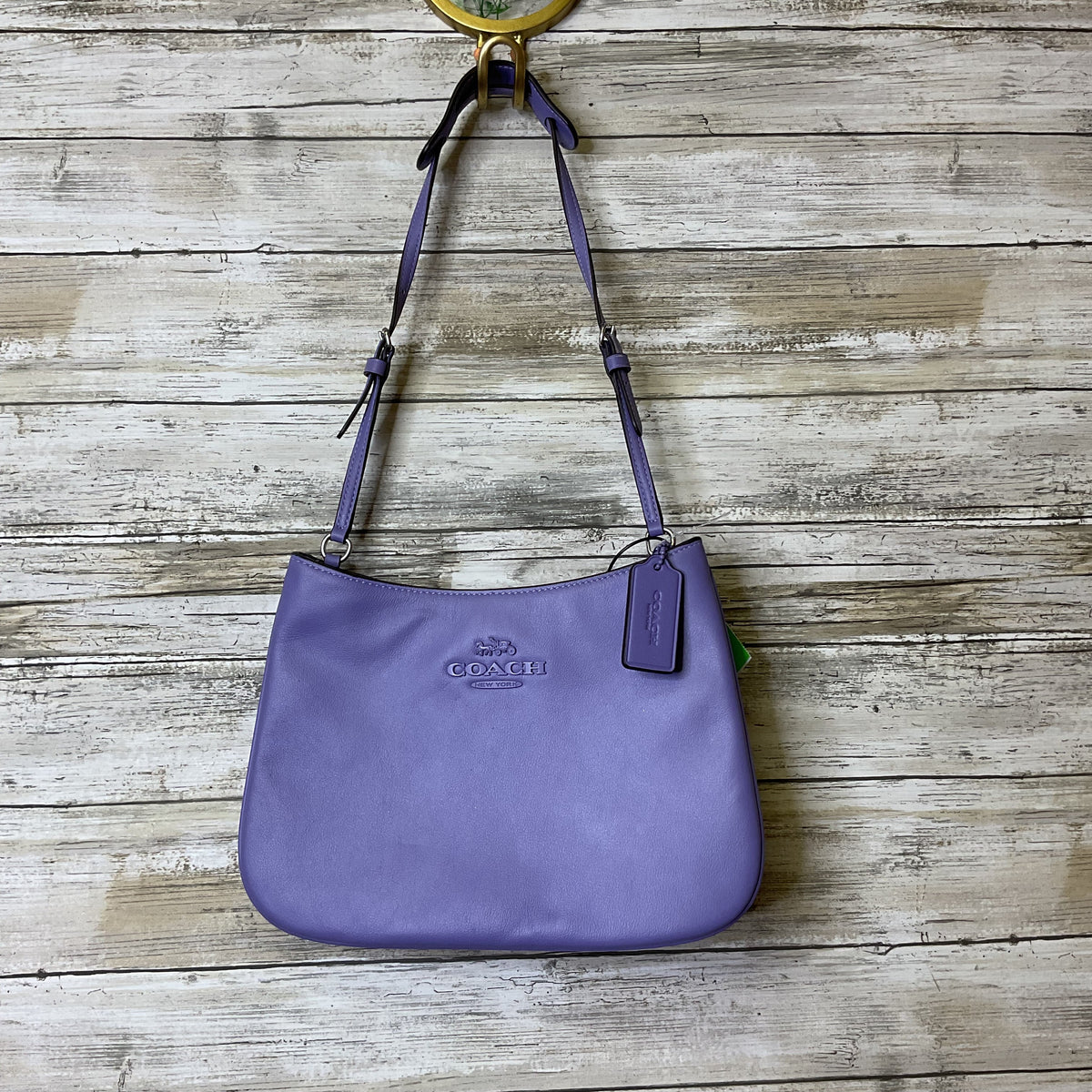 Handbag Designer By Coach In Purple, Size:Medium