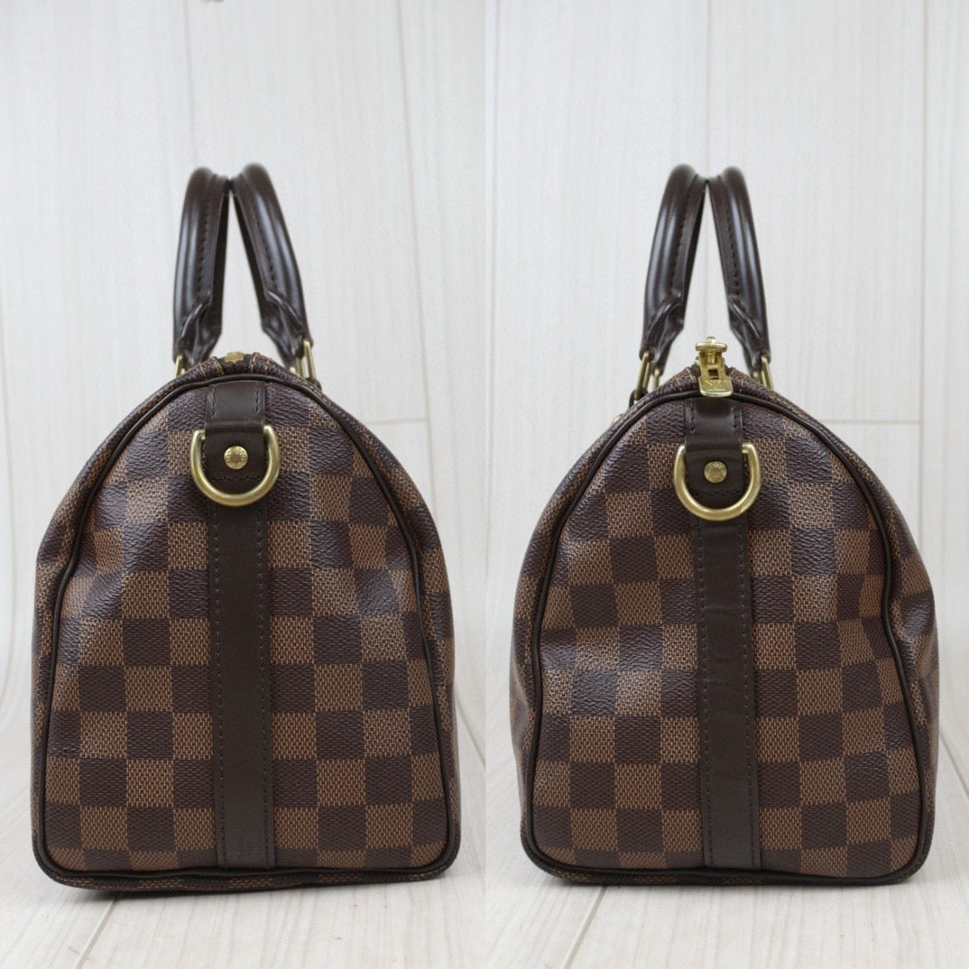 Rank A｜ LV Damier Speedy 25 Hand Bag With Shoulder Strap｜S24071430