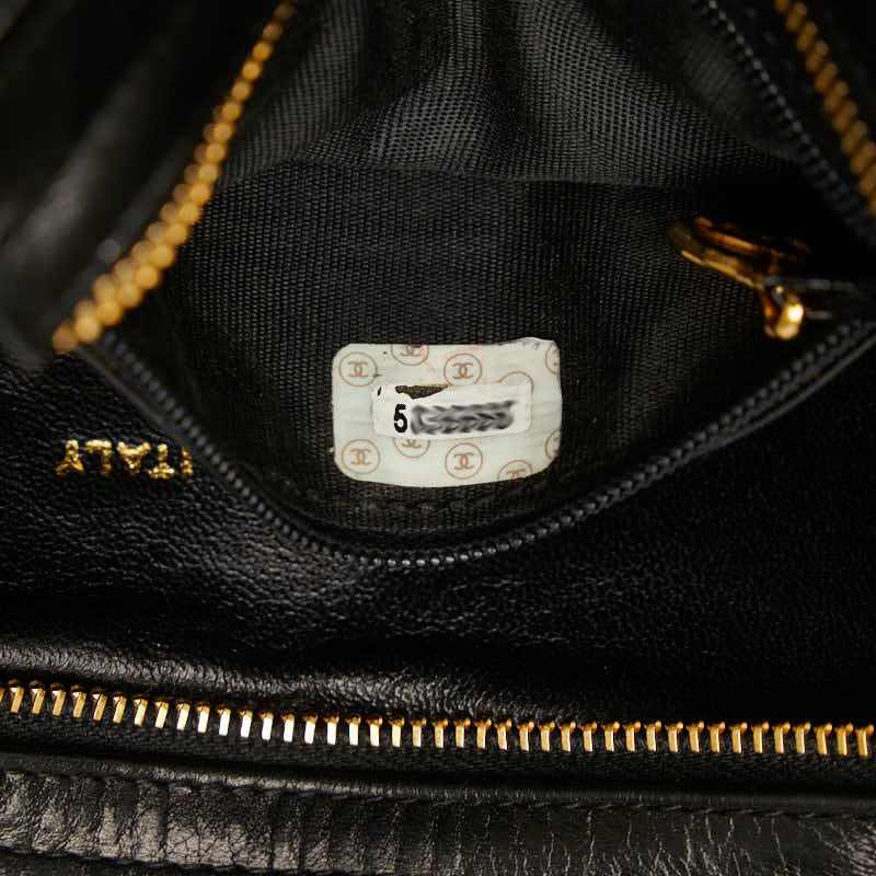 Chanel Vintage Cocomark Mattress Tassel Chain houlder Bag Pocket Black  Lady Chanel