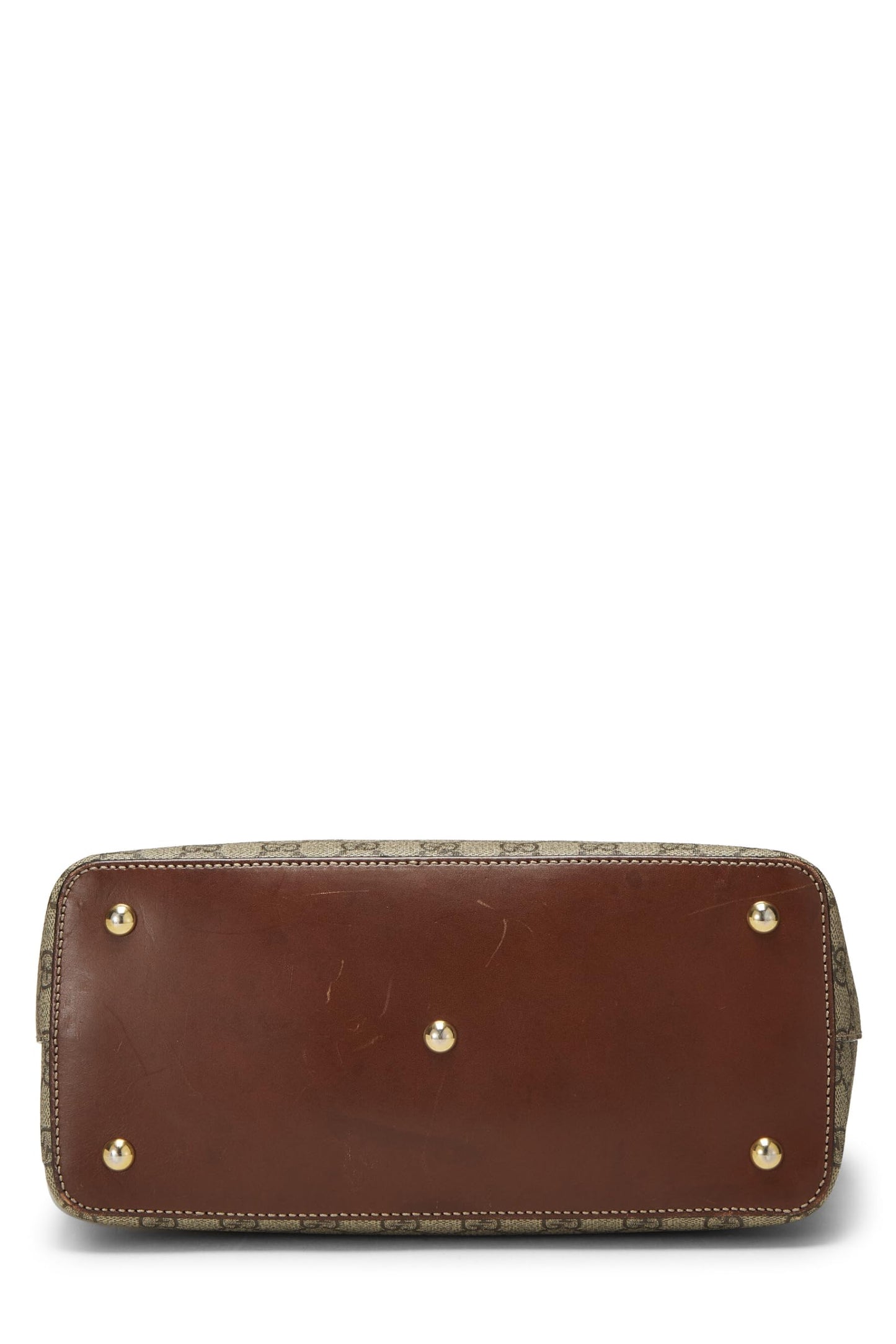 Gucci, Original GG Supreme Canvas Linea Fold Over Bag, Brown