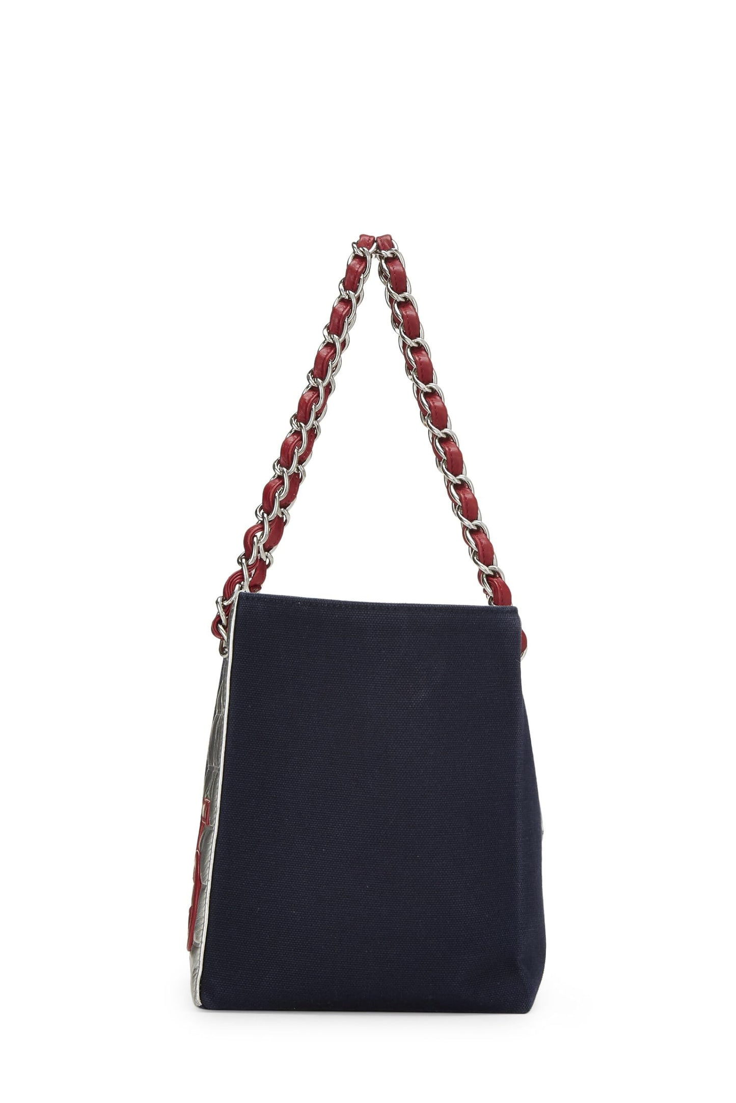 Chanel,  Navy Canvas & Leather No.5 Foil Shopping Tote, Navy