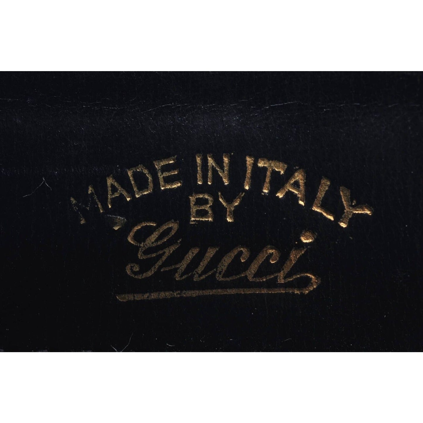 Gucci navy leather early Jackie shoulder bag with gold GG clasp