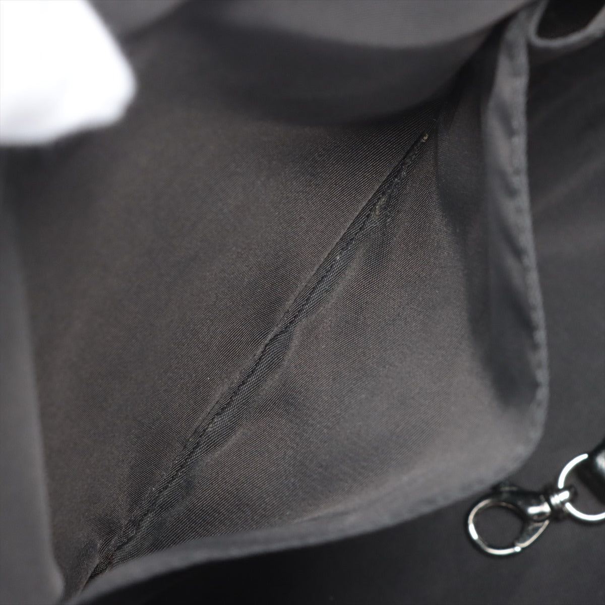 Chanel PARIBIARITZ PM  Linen Tote Bag Black Silver Gold