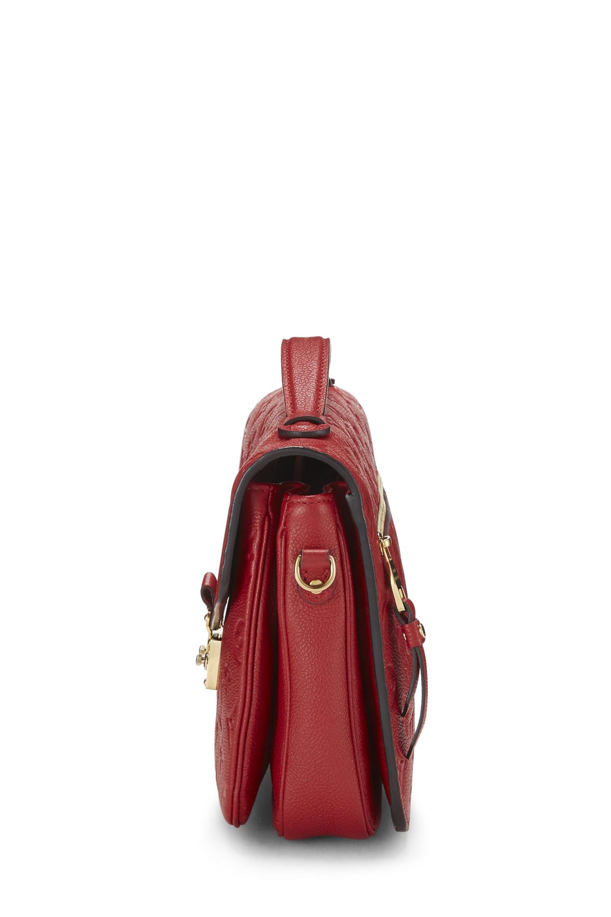 Louis Vuitton,  Red Monogram Empreinte Pochette Metis, Red