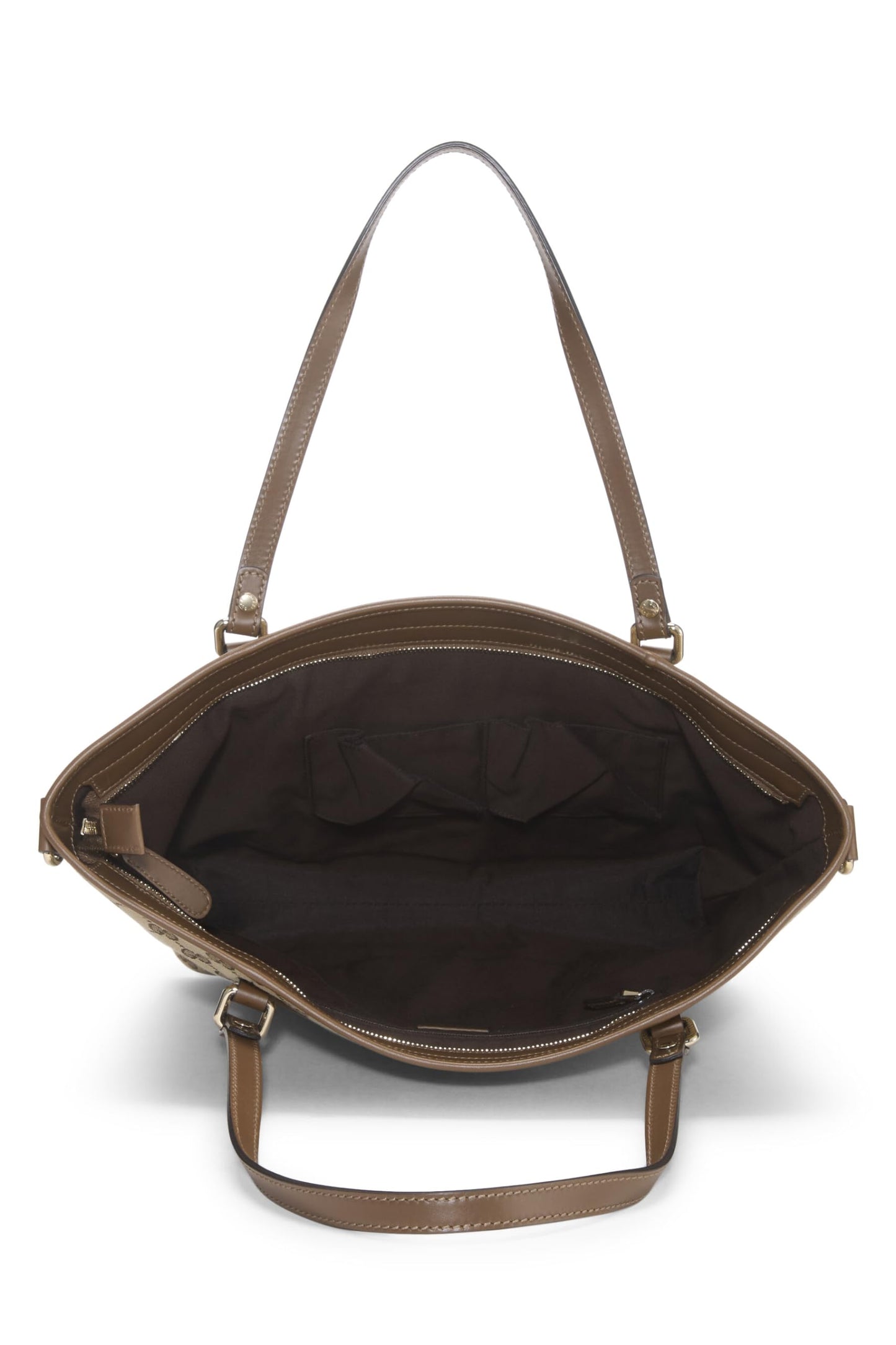 Gucci, Original GG Canvas Zip Tote, Brown