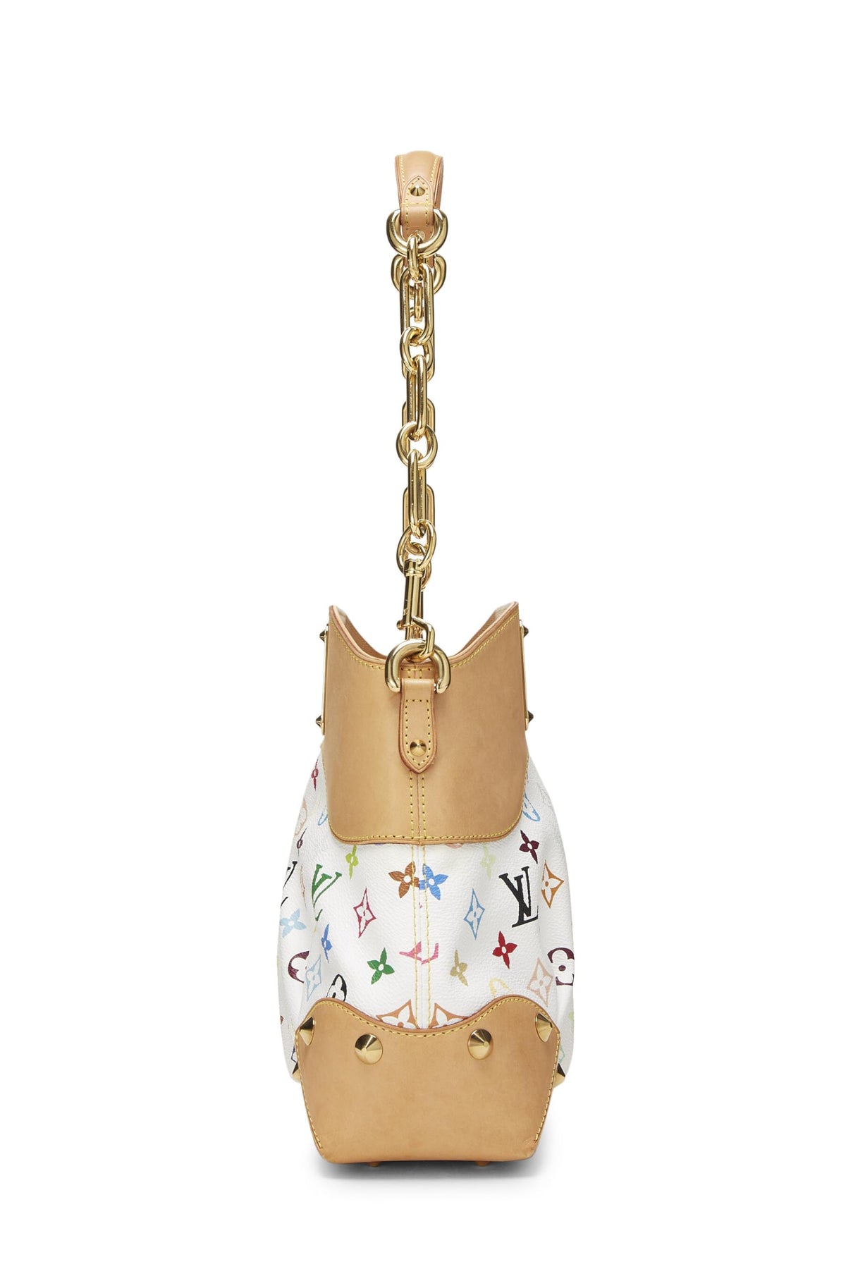 Louis Vuitton,  Takashi Murakami x Louis Vuitton White Monogram Multicolore Judy MM, White