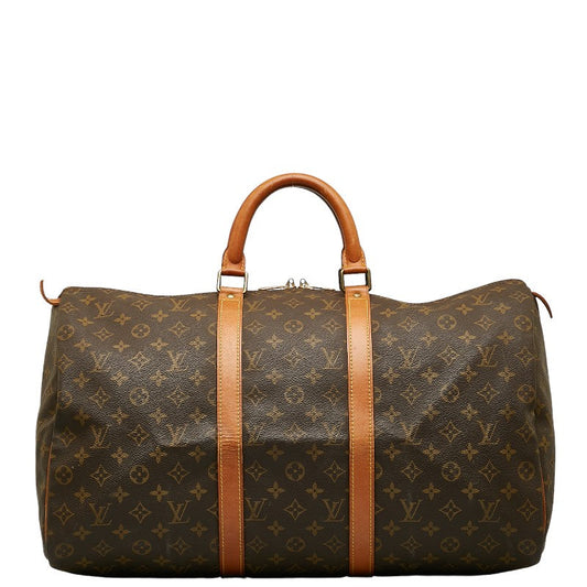Louis Vuitton Monogram Keepall 50 Boston Bag Travel Bag M41426 Brown