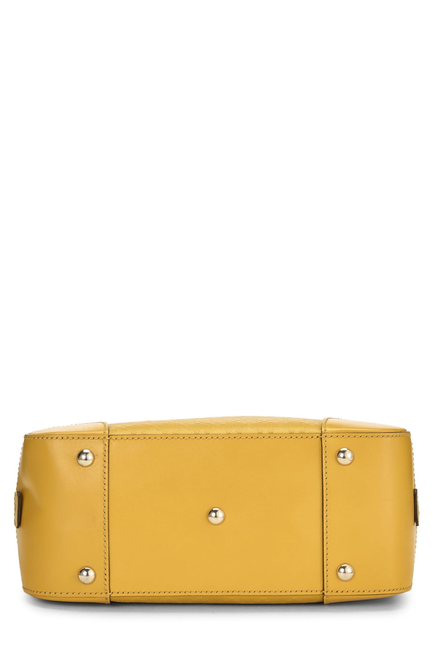 Gucci, Yellow Diamante Coated Canvas Top Handle Bag, Yellow