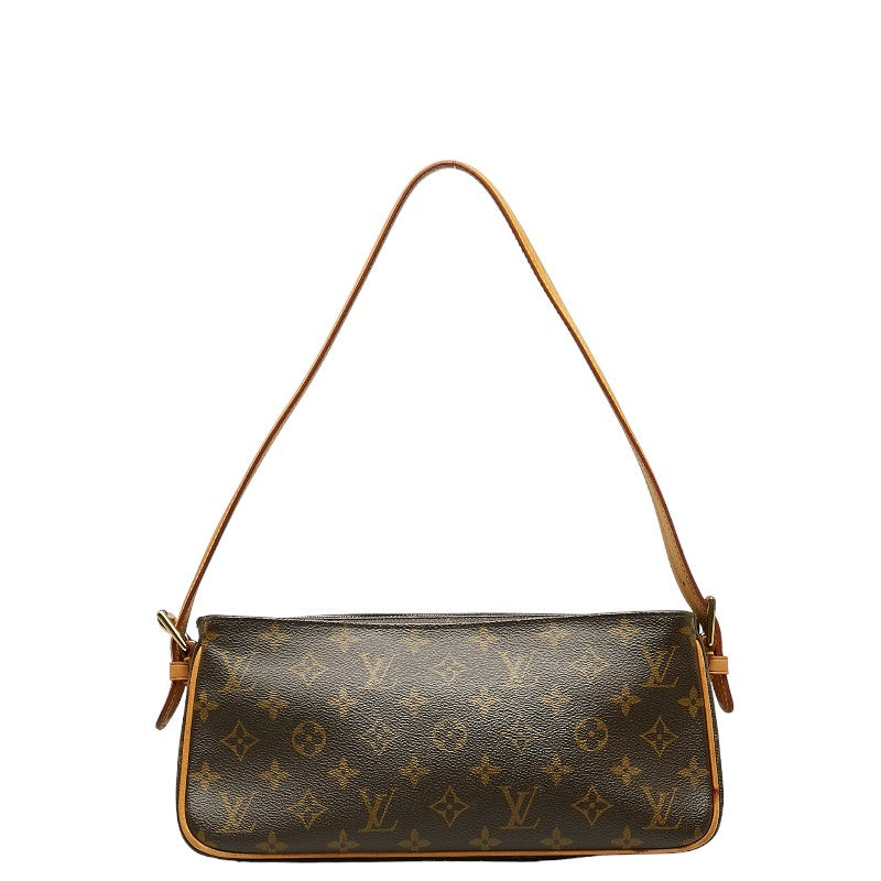 Louis Vuitton Monogram Vivace MM Shoulder Bag M51164 Brown PVC Leather Lady Louis Vuitton