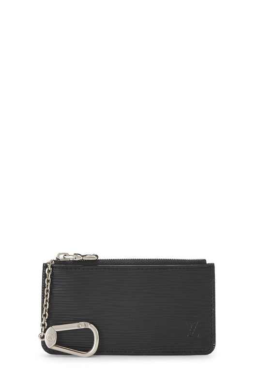 Louis Vuitton,  Black Epi Pochette Clefs, Black