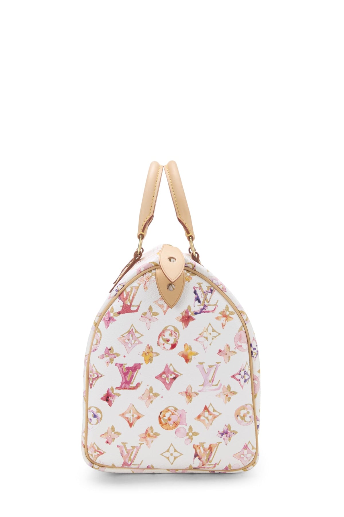 Louis Vuitton,  Richard Prince x Louis Vuitton Limited Edition Monogram Watercolor Speedy 30, White