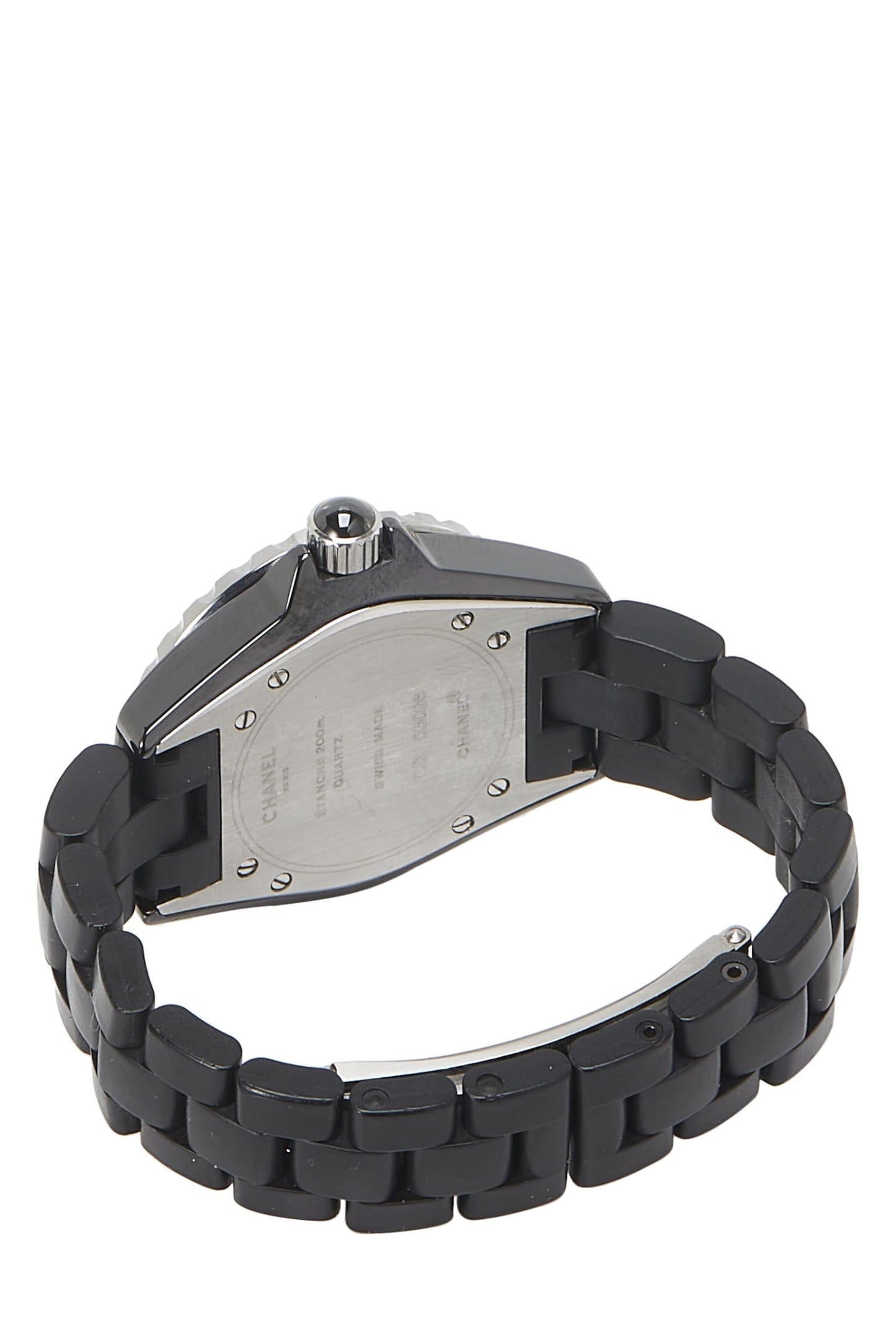 Chanel,  Black Ceramic J12 33mm Watch, Black