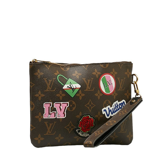 Louis Vuitton Monogram M63447 Porch PVC Brown Multicolor
