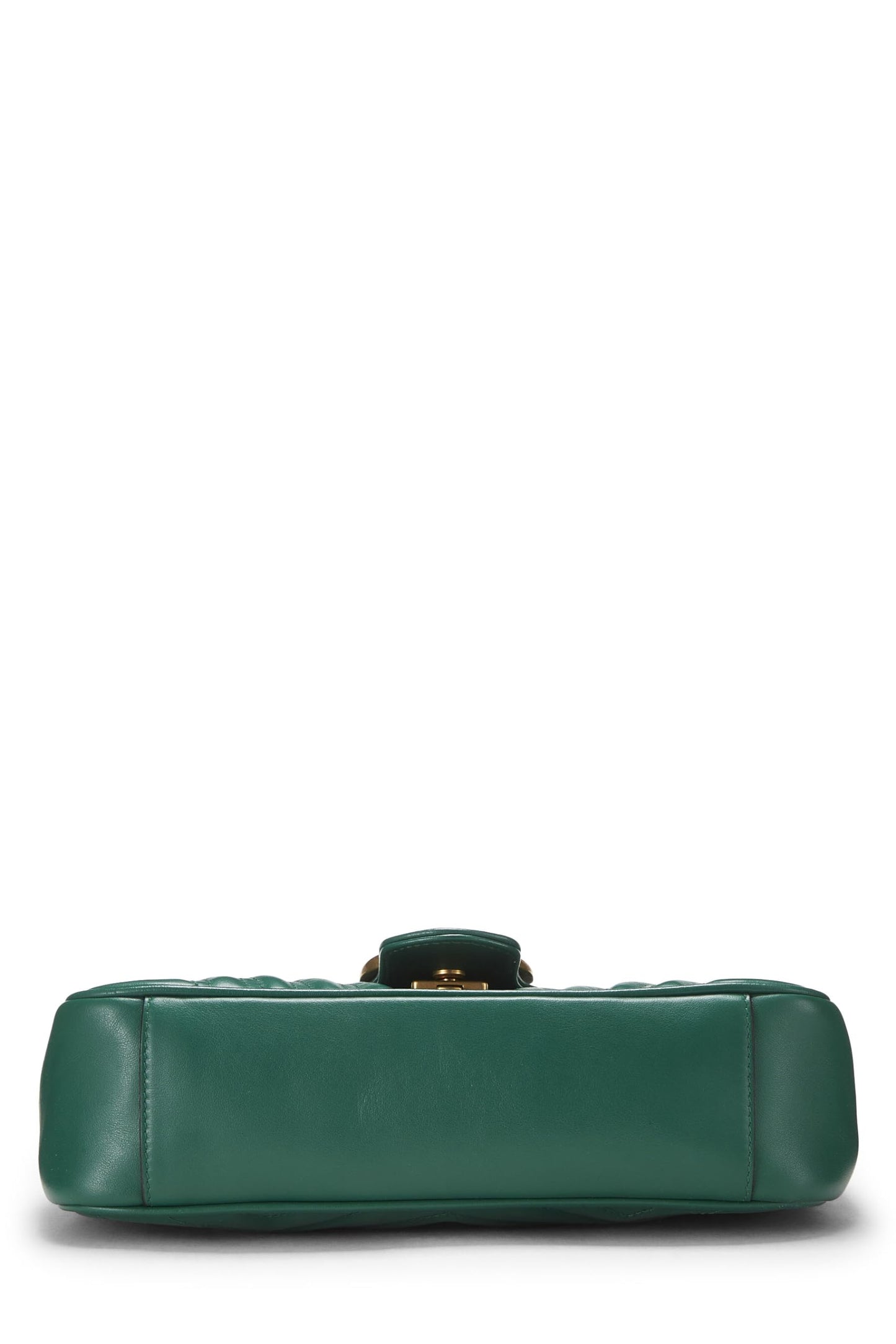Gucci, Green Leather GG Marmont Shoulder Bag Small, Green