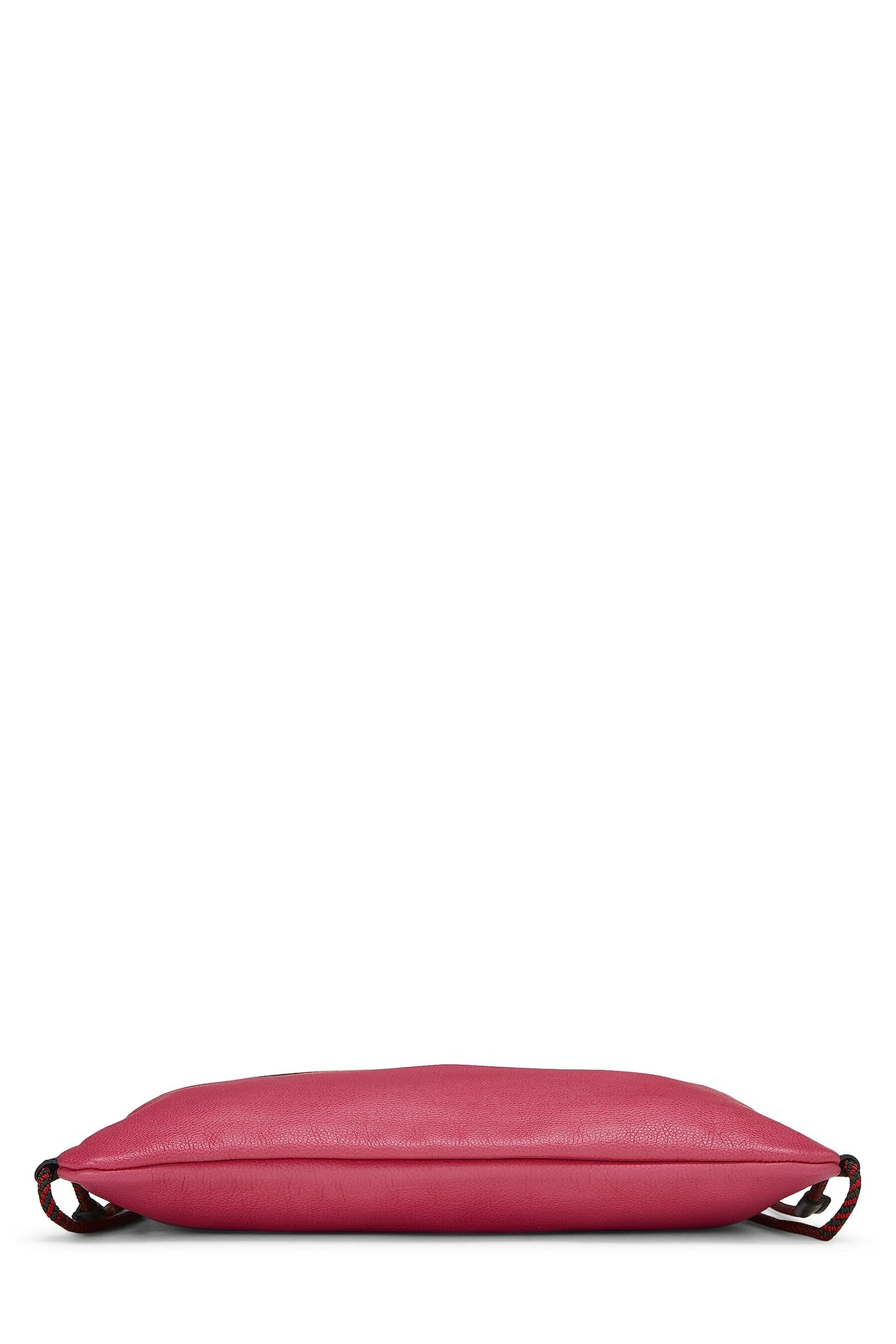 Gucci, Pink Leather Logo Drawstring Backpack, Pink