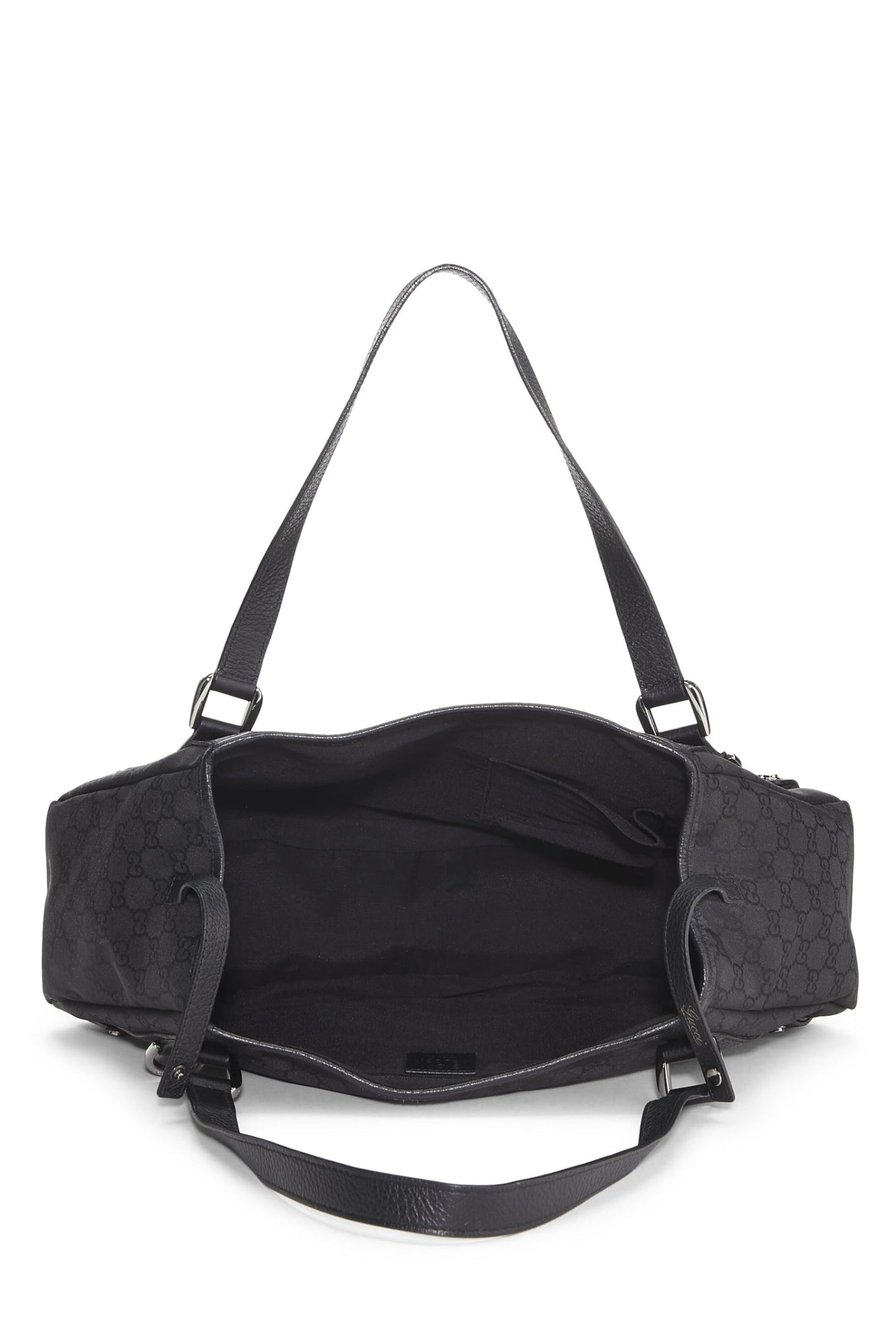 Gucci, Black Original GG Nylon Abbey Tote, Black