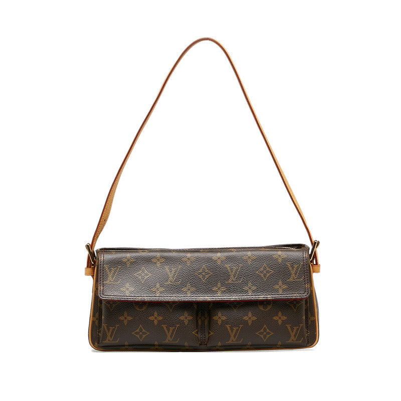 Louis Vuitton Monogram Vivace MM Shoulder Bag M51164 Brown PVC Leather  Louis Vuitton