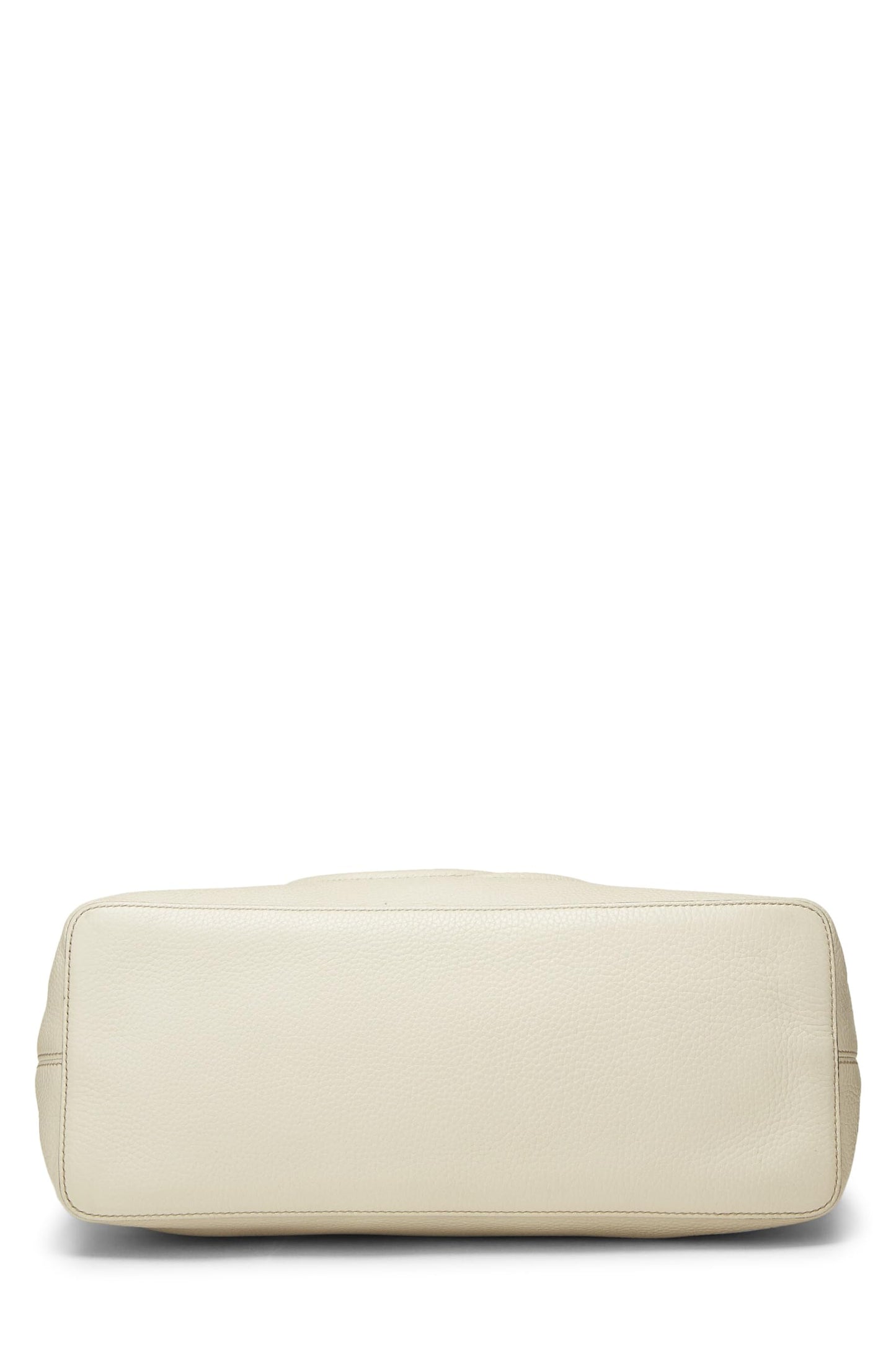 Gucci, White Leather Soho Convertible Hobo, White