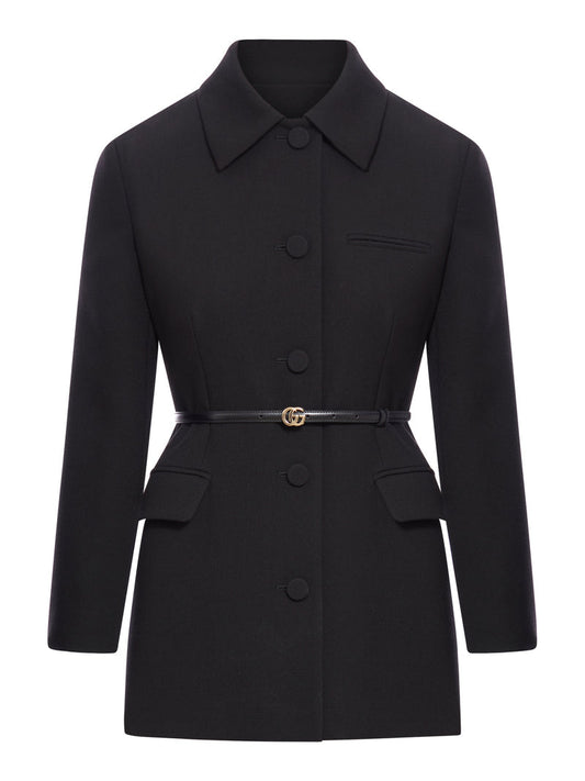 Gucci Women Wool Crepe Jacket