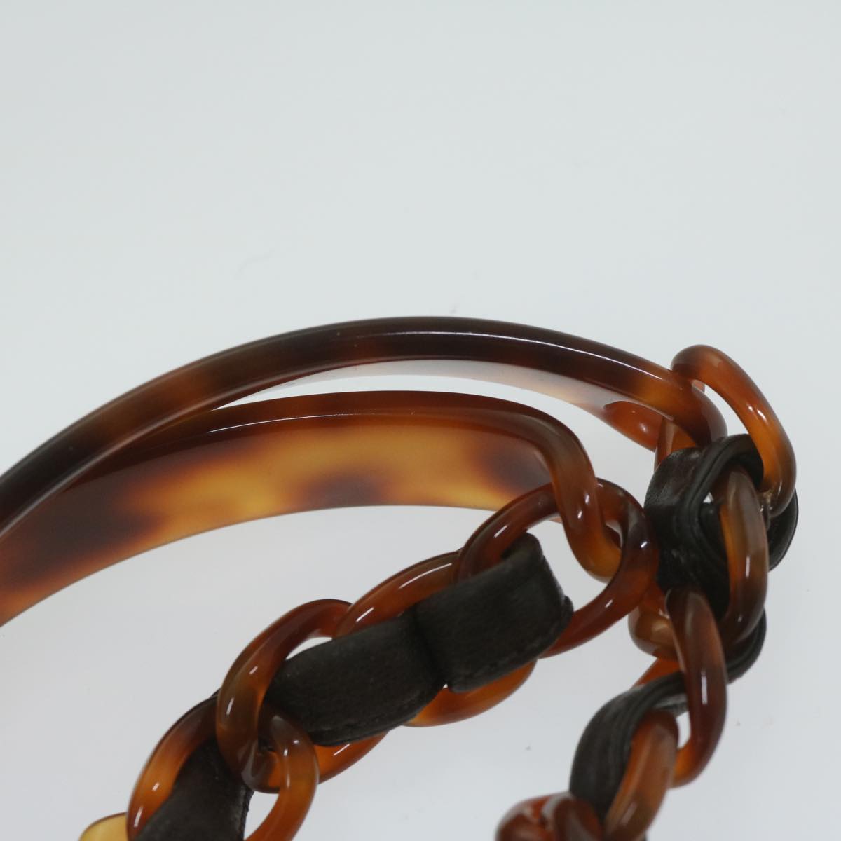 CHANEL Tote Bag Fur Brown Cc Auth 61881