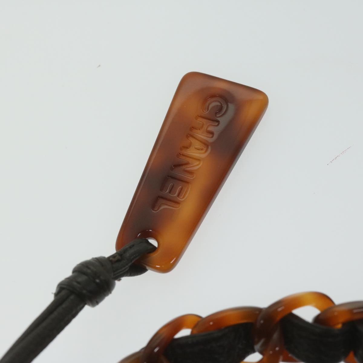 CHANEL Tote Bag Fur Brown Cc Auth 61881