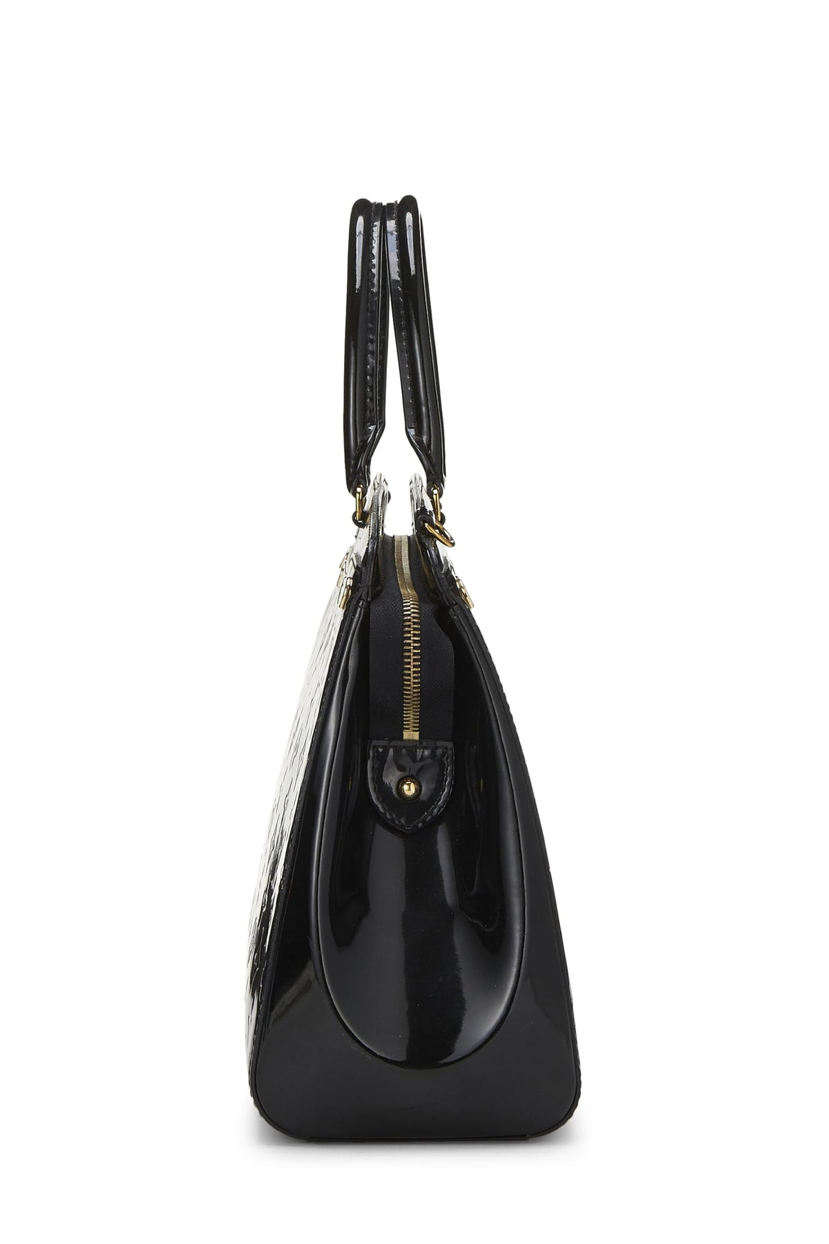 Louis Vuitton,  Black Monogram Vernis Brea MM, Black