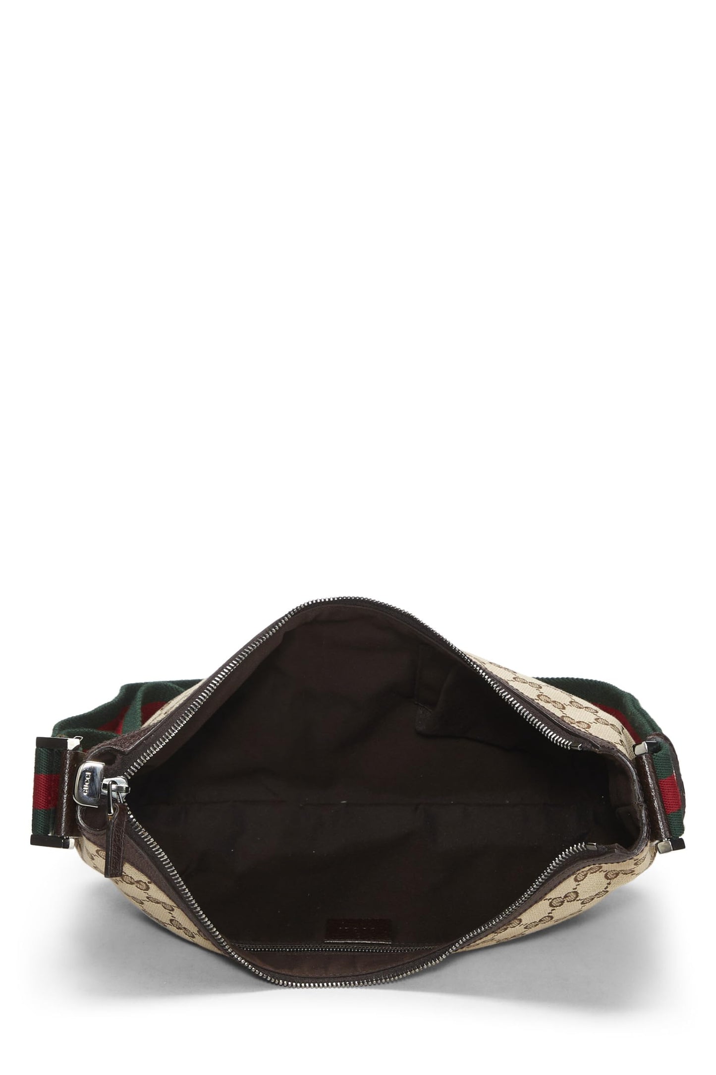 Gucci, Original GG Canvas Web Round Messenger, Brown