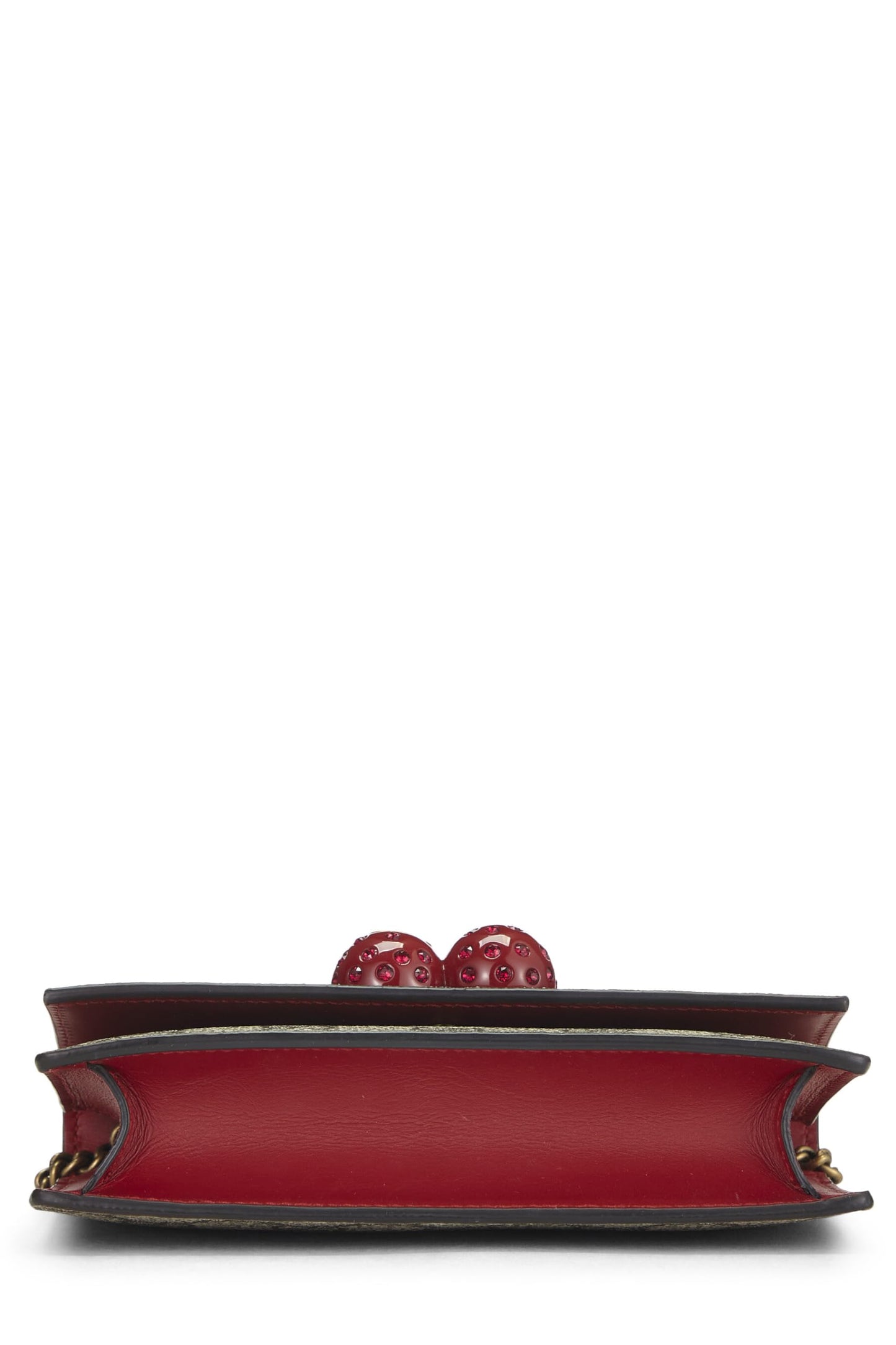 Gucci, Original GG Supreme Canvas Cherry Convertible Clutch Mini, Red