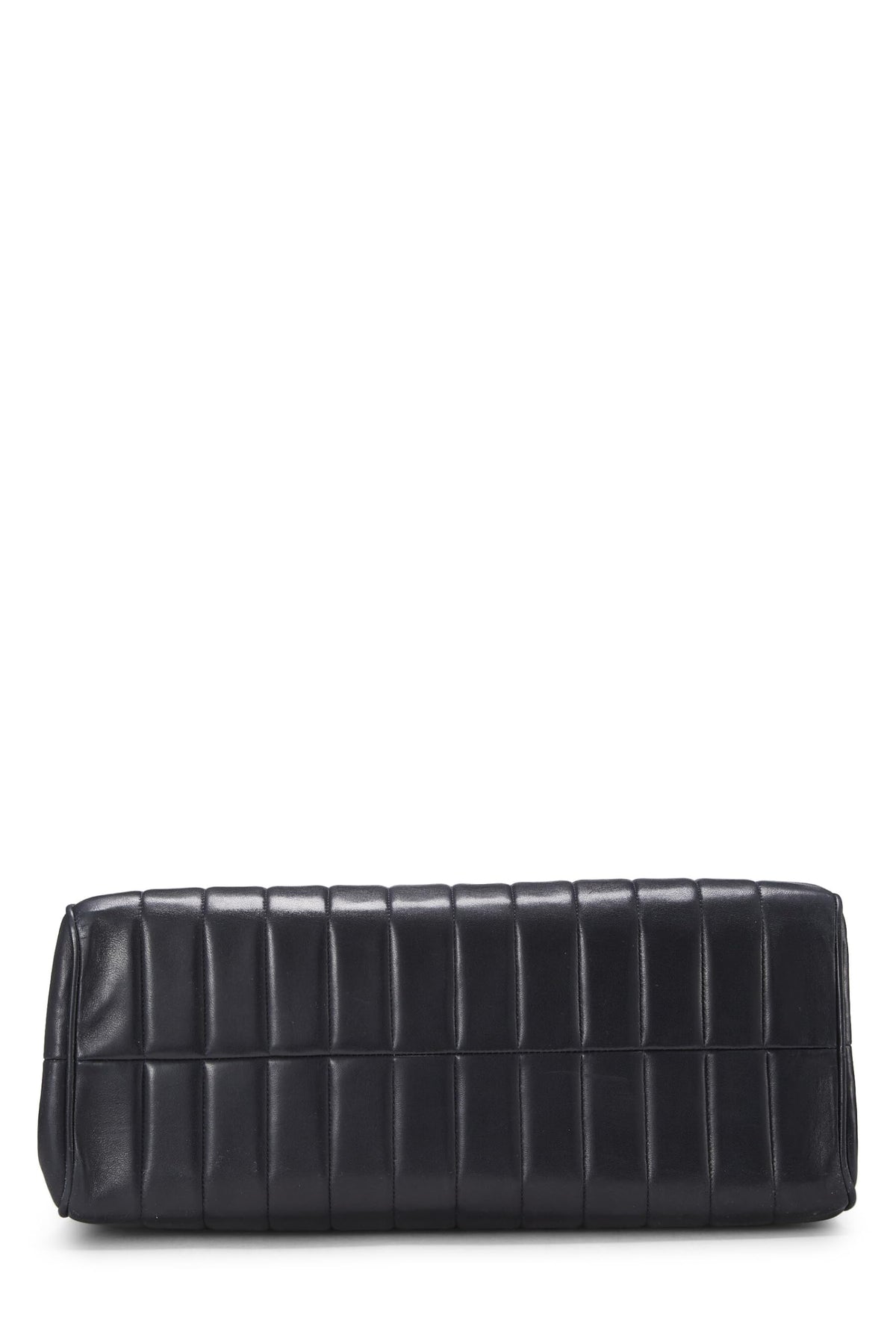 Chanel,  Navy Vertical Lambskin Half Flap XL, Navy