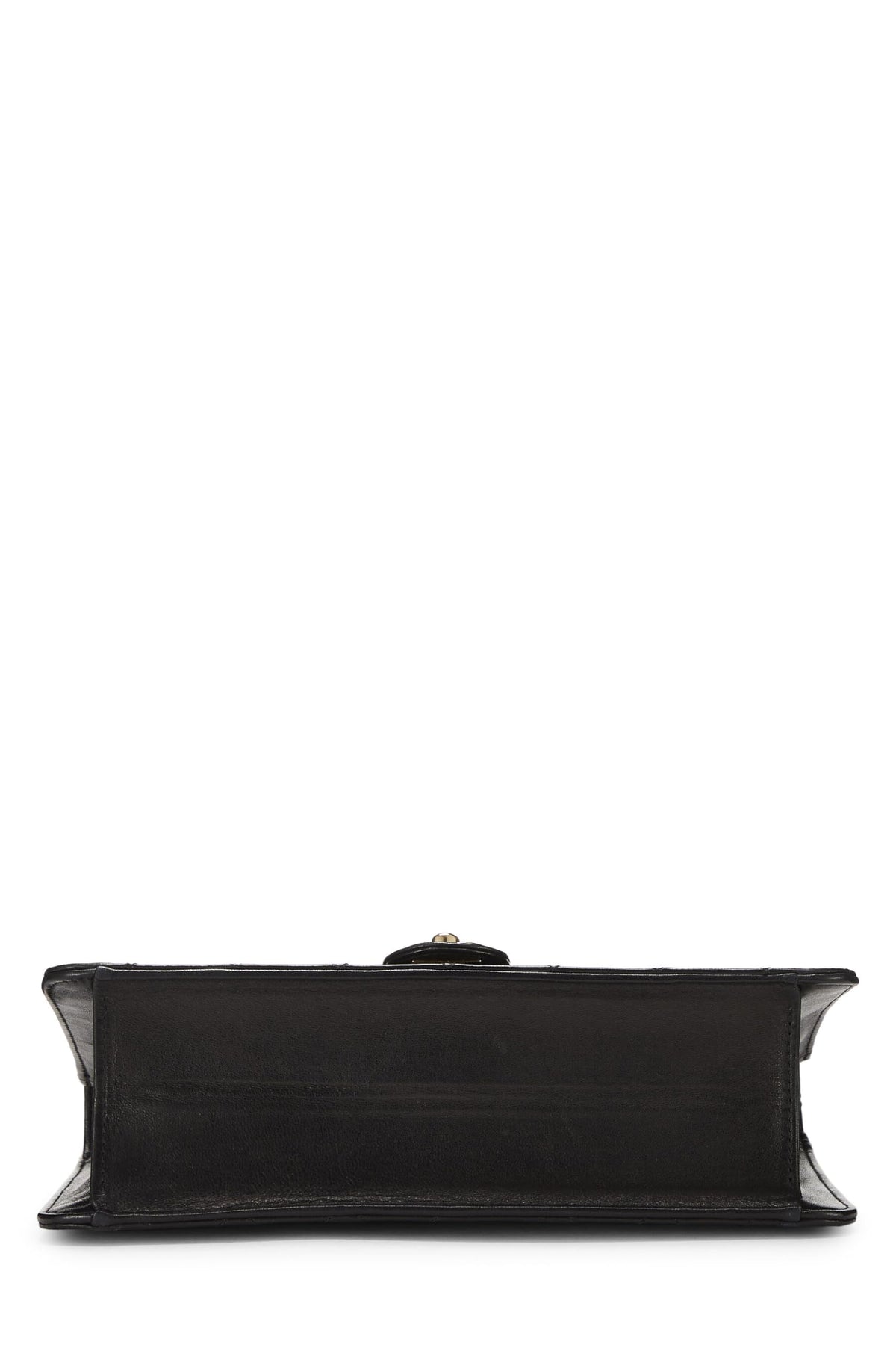 Chanel,  Black Quilted Lambskin Turnlock Ex Flap Medium, Black