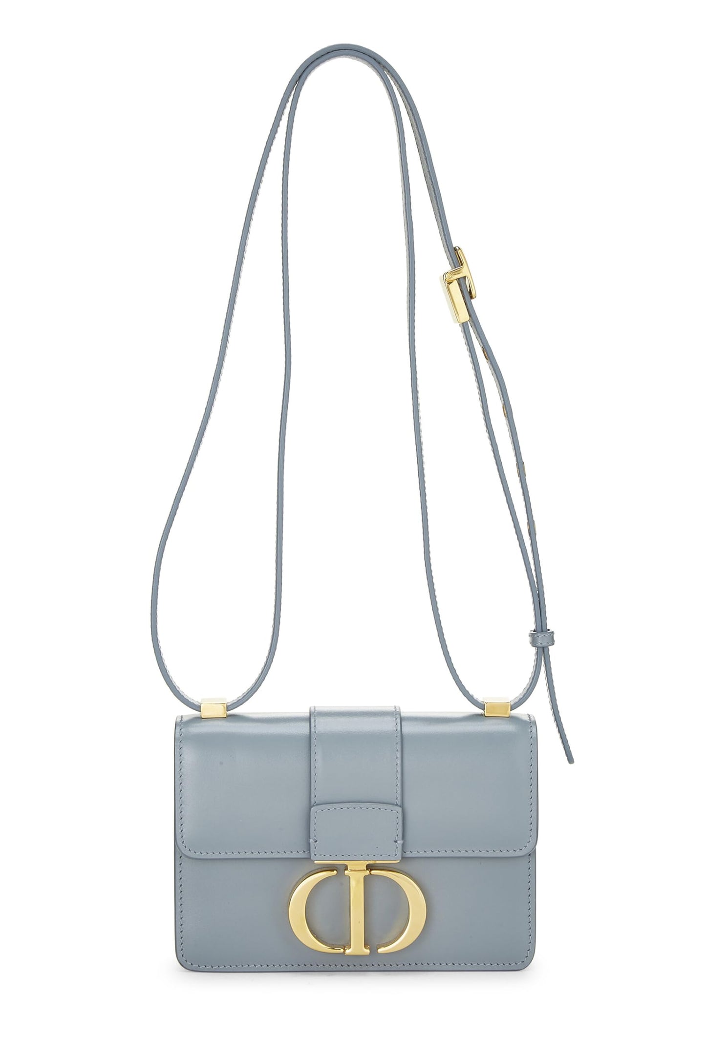 Dior,  Blue Calfskin 30 Montaigne Bag Micro, Grey